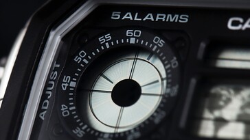 The digital sub-dial that mimics an analog clock...