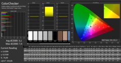 CalMan: ColorChecker after calibration