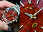 At macro distance, the individual fibers on the Citizen AQ4100-65X are very three-dimensional.