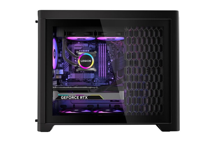 The Lenovo Legion Tower 5i gaming desktop features a good-looking exterior with a touch of RGB.