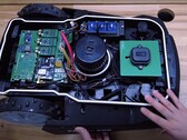 The OpenMower robotic lawn mower is an open-source project using a Raspberry Pi 4. (Image source: Clemens Elflein via YouTube)