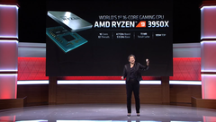 AMD launched the Ryzen 9 3950X 16C/32T CPU at E3 2019. (Source: AMD E3 2019 keynote)