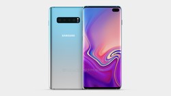 The Galaxy S10 Plus will probably look like this. (Source: OnLeaks)