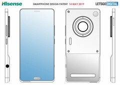 A compound render based on the "Hisense patent" images. (Source: LetsGoDigital) A compound render based on the "Hisense patent" images. (Source: LetsGoDigital)