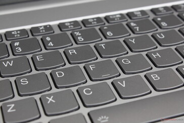 Keys are relatively quiet but also softer in feedback