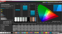 CalMAN ColorChecker (before calibration)