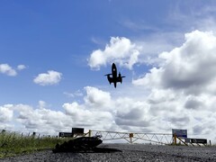 An image of the new drone taking off (Drone Pro Hub via YouTube; cropped screenshot)