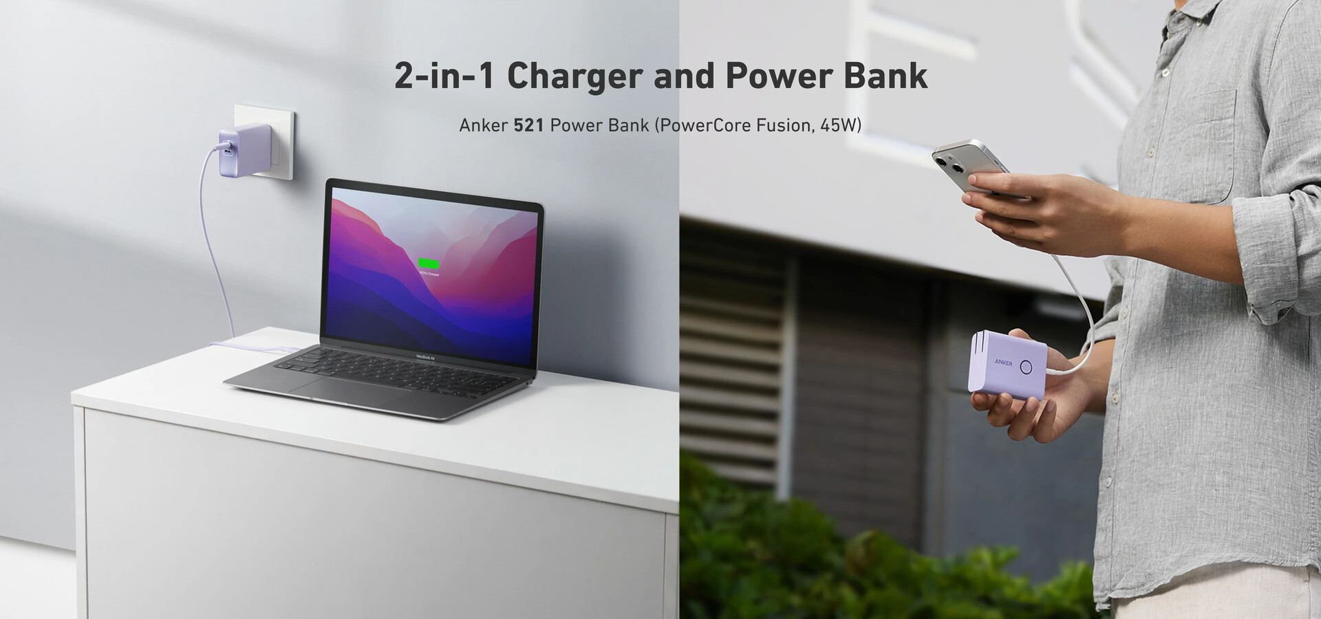 Anker 521 Power Bank (PowerCore Fusion, 45W) now 42% off