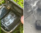 Apple Watch Series 7 blown up and in smoke (Source: 9to5Mac)