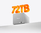 The two-bay ME Pro with AI 9 HX 470 starts at around $711. Pictured: a promo picture highlighting the marketed storage support of the NAS.
