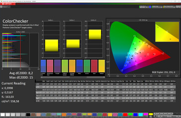 Colors (color mode: standard, target color space: sRGB)