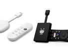 The Chromecast with Google TV has been discontinued but there are alternatives such as the TiVo Stream 4K. (Image source: Google and TiVo)
