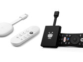 The Chromecast with Google TV has been discontinued but there are alternatives such as the TiVo Stream 4K. (Image source: Google and TiVo)