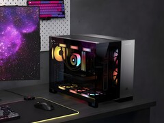 Corsair Vengeance a5100 prebuilt gaming PC shown on desk (Image source: Corsair with edits)