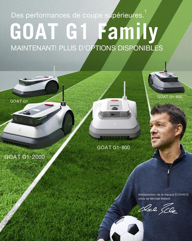 ECOVACS announces two new GOAT G1 robot lawn mowers