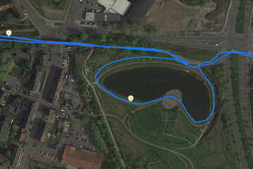 GPS test: Samsung Galaxy S10 5G – Cycling around a lake
