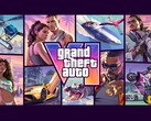 The helicopter in the upper-left corner is a detail that appears on every piece of cover art from Grand Theft Auto III through VI.