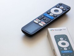 Google TV’s G32 remote (pictured) is powered by solar energy. (Image source: Epishine)