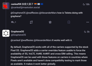 GrapheneOS response to connectivity concerns10