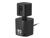 Hori's more affordable GameChat camera can be mounted directly on the Switch 2, or used with the detachable pedestal. (Image source: Hori)