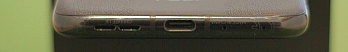 Bottom: speaker, USB-C port, microphone