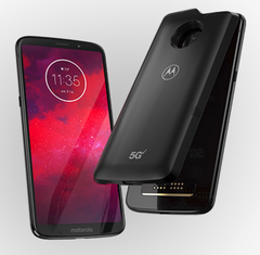 The 5G Moto Mod will give last year's 4G Moto Z3 ultra-fast 5G cellular capabilities. (Source: Motorola)