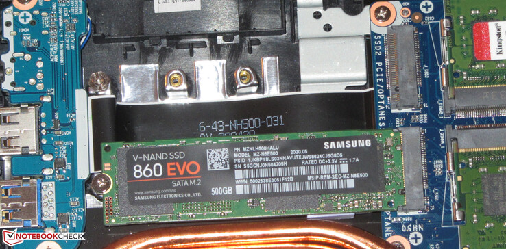 Two M.2 SSDs can be installed.