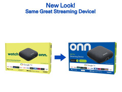 The Onn 4K Pro and its siblings now come in a redesigned retail box. (Image source: Walmart)