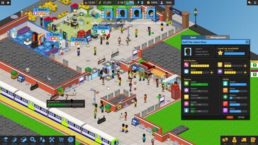 An image showing an interface in Overcrowd: A Commute 'Em Up. (Image source: Steam)