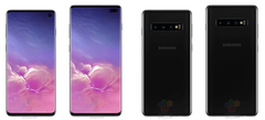 The Samsung Galaxy S10 and S10+ in black. (Source: WinFuture)