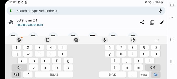 Keyboard landscape mode