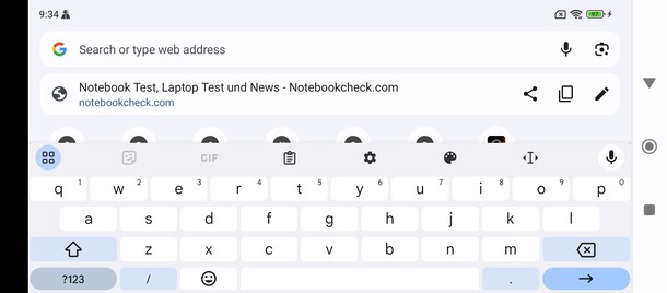 Keyboard landscape
