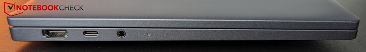 Left: HDMI 2.1, Thunderbolt 4 (PD 3.1 & DP 2.1), headset