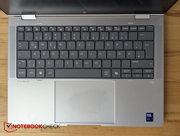 The keyboard and the touchpad