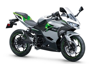 The Kawasaki Ninja e-1 mimics the sporty looks of its bigger ICE Ninja counterparts. (Image source: Kawasaki)