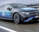 The first EQS with solid-state battery can cover north of 600 miles (Image source: Mercedes)