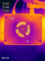 Asus NUC 15 Pro+ stress test (underside)