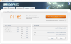 3DMark 11 vs. battery mode