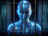 AI behind bars (Image source: Generated using DALL·E 3)