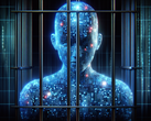 AI behind bars (Image source: Generated using DALL·E 3)