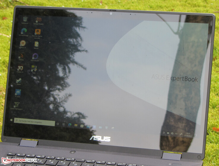 The ExpertBook outdoors.