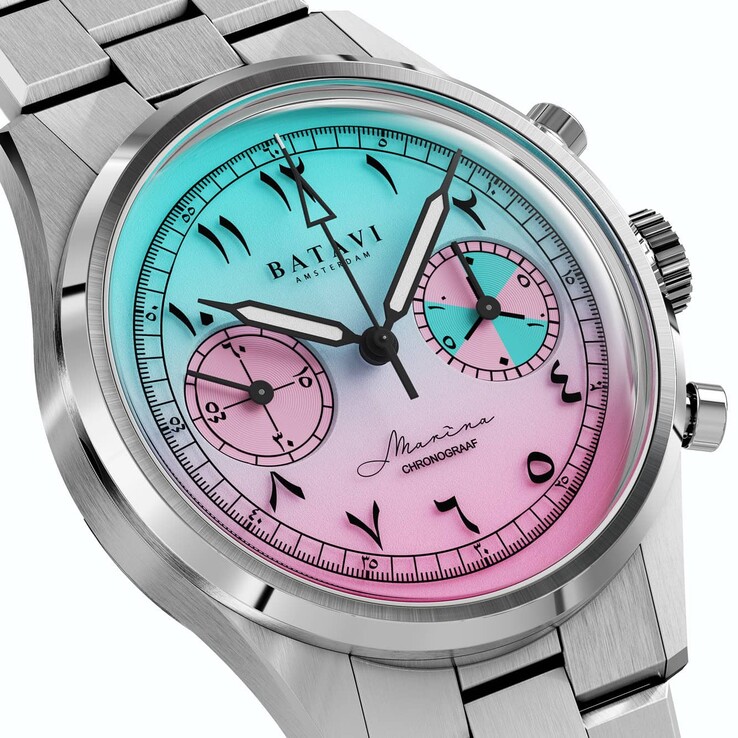 The Batavi Marina Chronograaf collection is powered by a hand-wound chronograph Seagull ST1901 movement (Image source: Batavi)