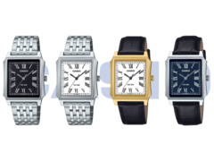 From left to right, Casio MTP-B190D-1BV, MTP-B190D-7BV, MTP-B190GL-7BV, and MTP-B190L-2BV. (Image source: Casio)