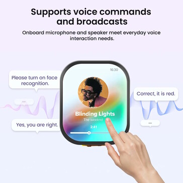 An integrated microphone and speaker provide out-of-the-box audio capabilities