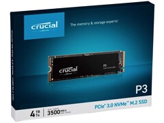The Crucial P3 4TB SSD has been put on sale for its lowest price thus far (Image: Crucial)