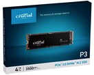 The Crucial P3 4TB SSD has been put on sale for its lowest price thus far (Image: Crucial)