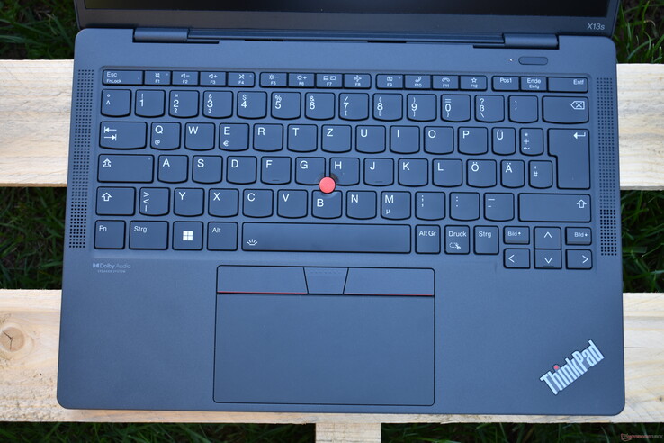 Lenovo ThinkPad X13s G1 keyboard area