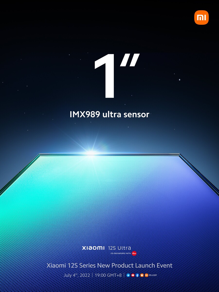 Xiaomi teases 12S Ultra smartphone with brand-new 1-type Sony IMX989 image  sensor: Digital Photography Review