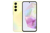 The Samsung Galaxy A35 5G in the color variant Awesome Lemon