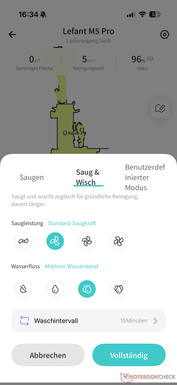 Cleaning Settings